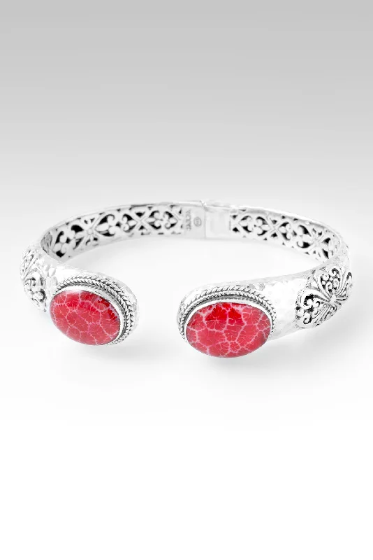 chunky tennis bracelets for women -Sweet to the Soul Tip-to-Tip Bracelet™ in Red Indonesian Coral