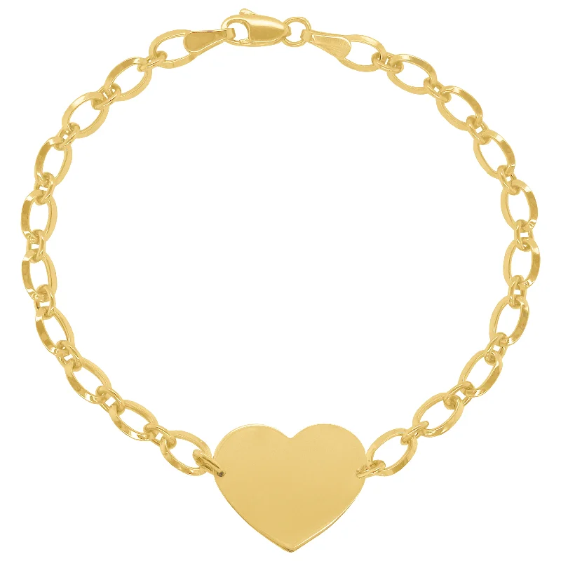 adjustable bangles for women -14K GOLD KENZIE HEART BRACELET