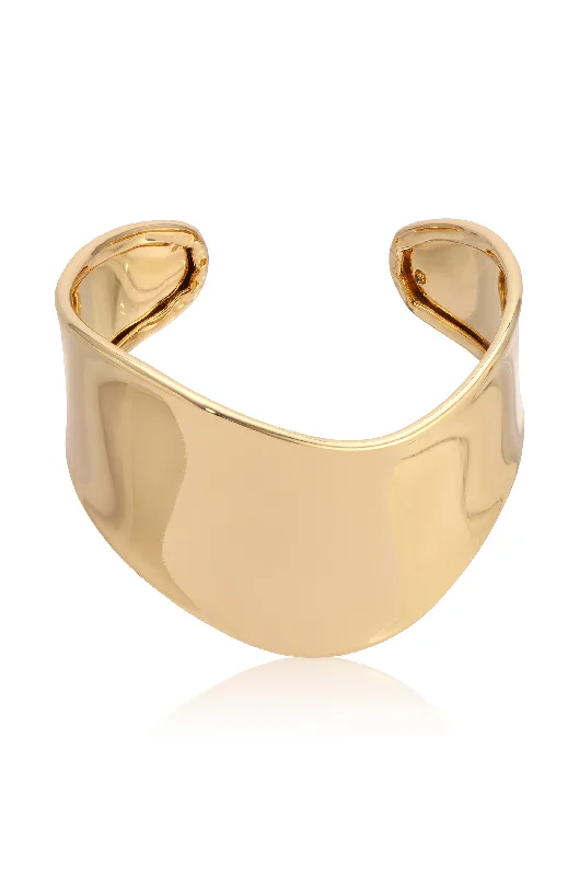 elegant bangles for women -Smooth Cuff Bracelet