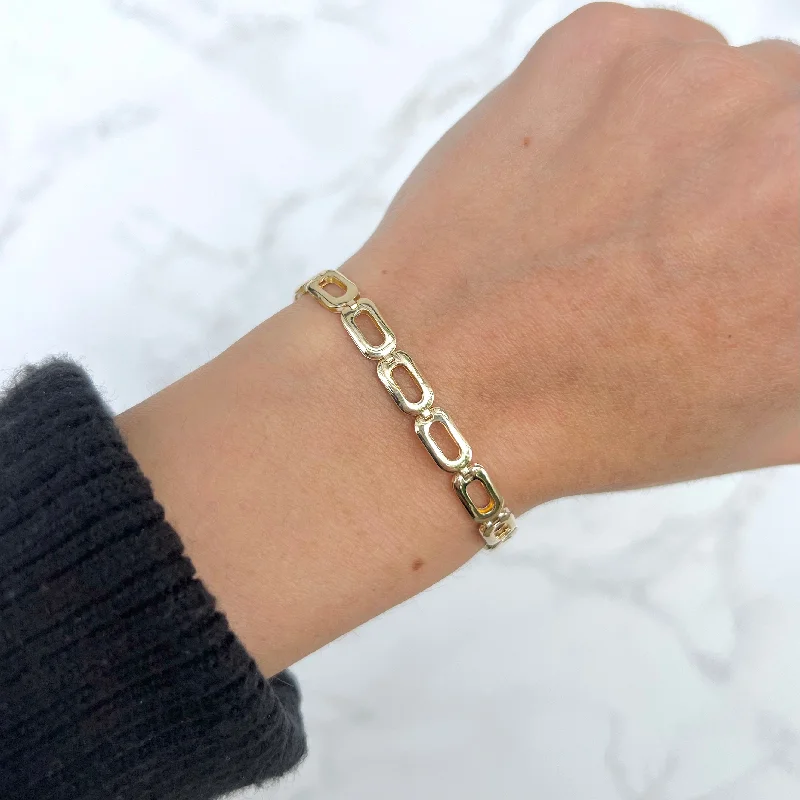 adjustable leather bangles for women -14K GOLD IGGY BRACELET