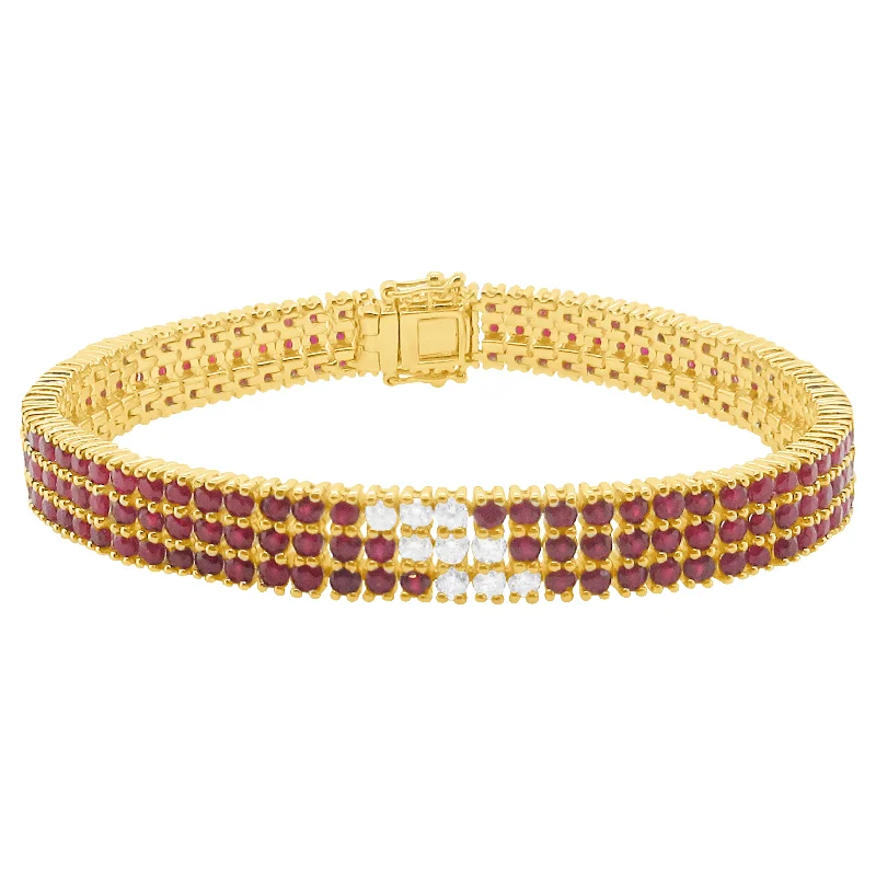 bangles set for women -14K GOLD DIAMOND RUBY VICKY BRACELET