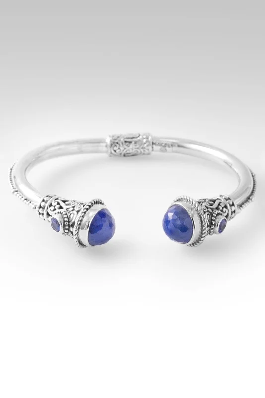 infinity bangles for women -Noble Promise Tip-to-Tip Bracelet™ in Tanzanite