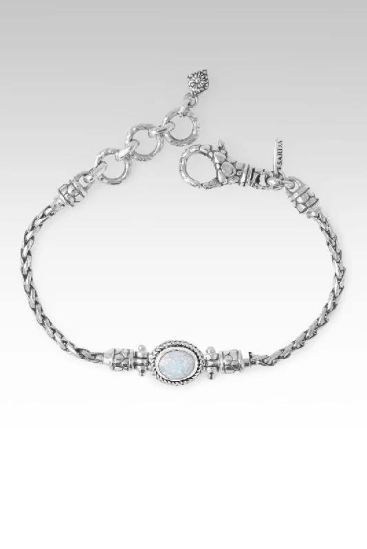 adjustable bangles for women -Ethereal Beauty Bracelet™ in Australian White Opal