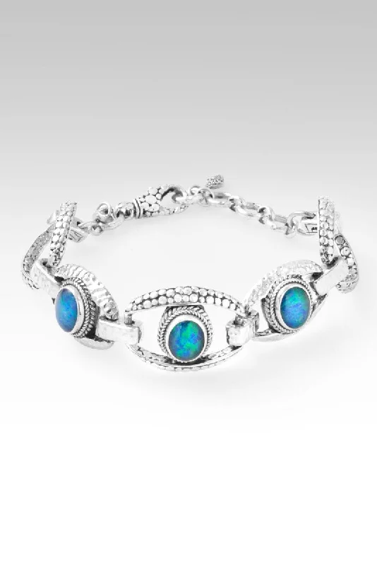 boho bangles for women -Hope in Him Bracelet™ in Austrailian Opal Triplet