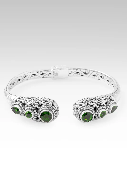 beaded bracelets for women -Cheerful Heart Tip-to-Tip Bracelet™ in Chrome Diopside