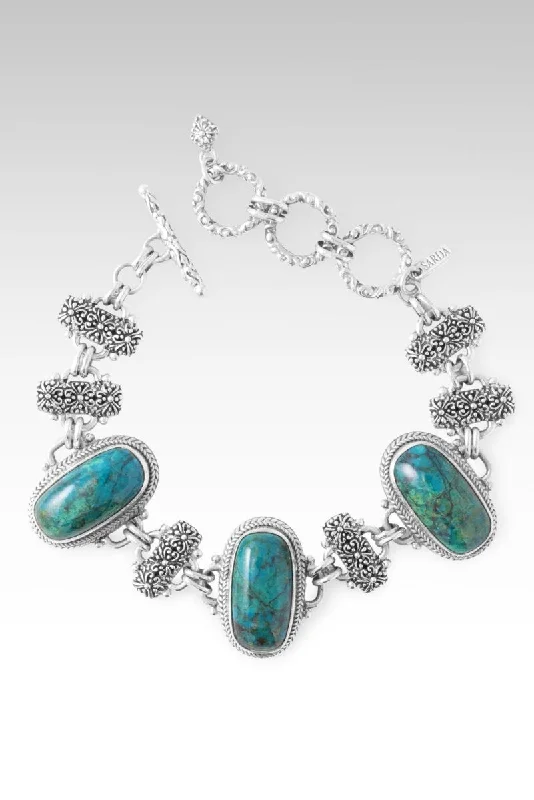 elegant cuff bracelets for women -Sing Hallelujah Bracelet™ in Parrot Wing Chrysocolla