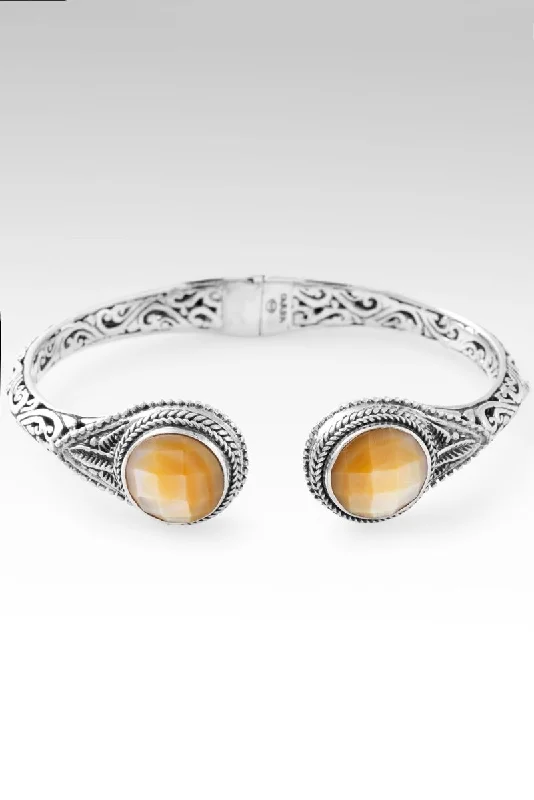 chunky bracelets for women -Everblooming Enchantment Tip-to-Tip Bracelet™ in Yellow Mother of Pearl