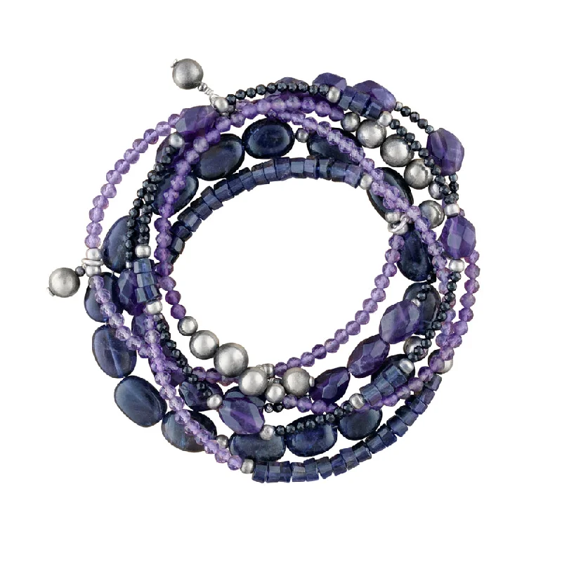 diamond bangles for women -Midnight Bonfire Bracelet Set