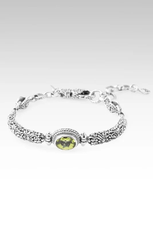 fashion bracelets for weddings -Wondrous Grace Bracelet™ in Peridot