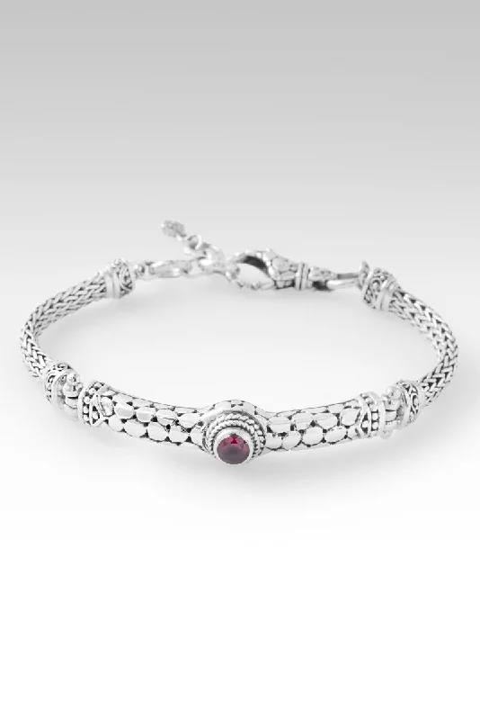 adjustable cuff bracelets -Free in Faith Bracelet™ in Rhodolite Garnet