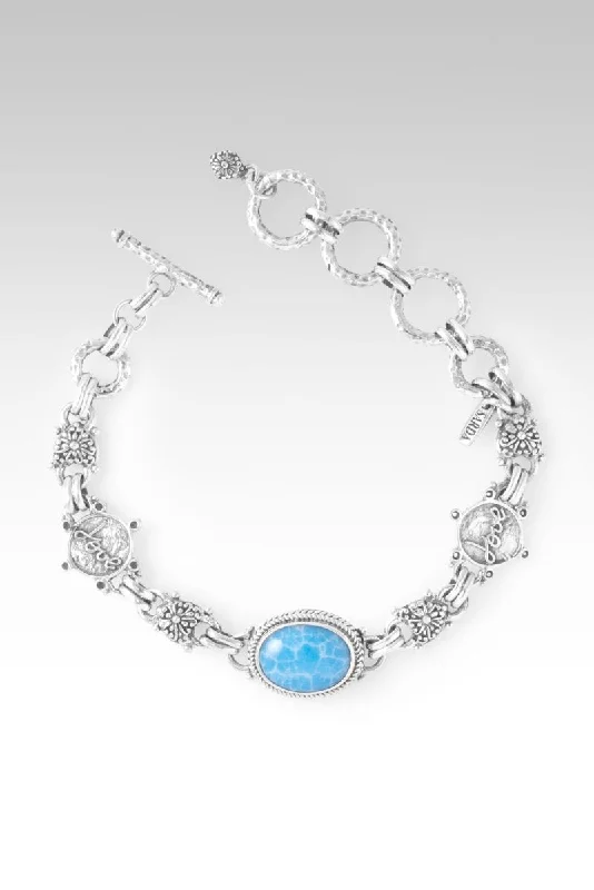 bridal bangles for women -Journey of Enlightenment Bracelet™ in Powder Blue Indonesian Coral