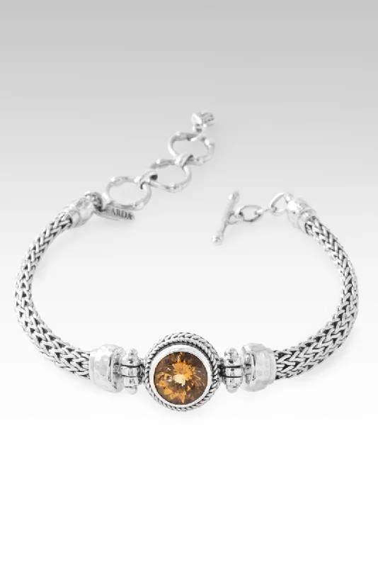 silver cuff bracelets for women -Happy Moments Bracelet™ in Golden Beryl