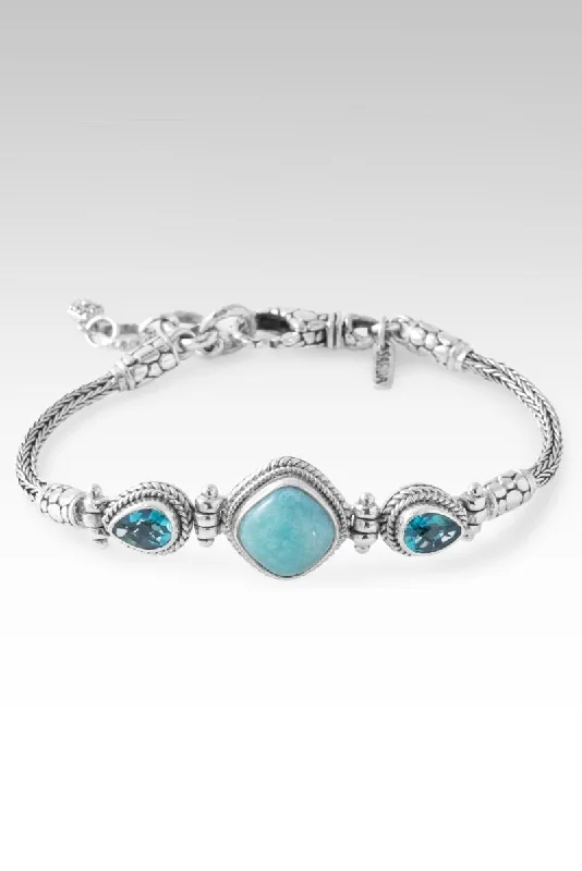 crystal charm bracelets for women -My Cup Overflows Bracelet™ in Amazonite