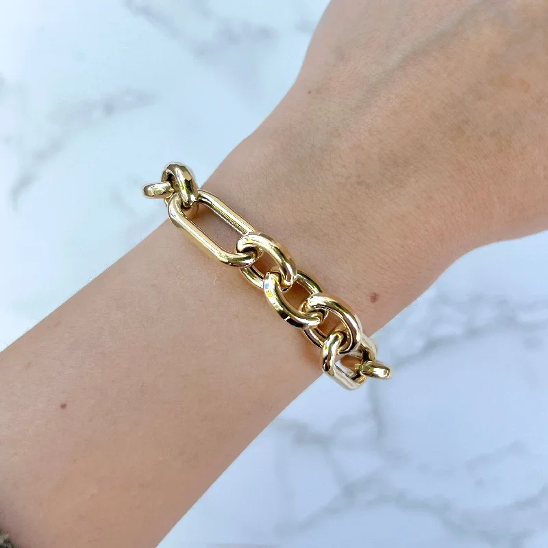 engraved cuff bracelets for women -14K GOLD BETTY BRACELET